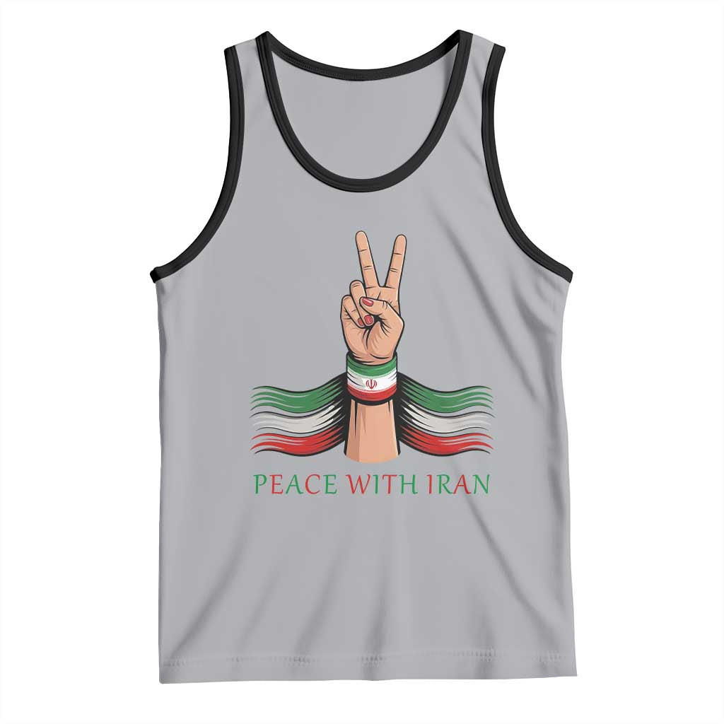Peace With Iran Tank Top Support Iranian People For Peace