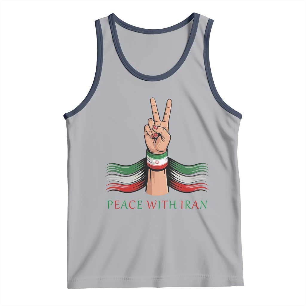 Peace With Iran Tank Top Support Iranian People For Peace