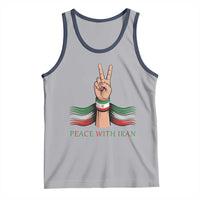Peace With Iran Tank Top Support Iranian People For Peace