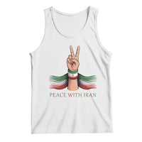 Peace With Iran Tank Top Support Iranian People For Peace