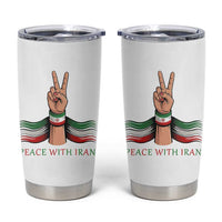 Peace With Iran Tumbler Cup Support Iranian People For Peace