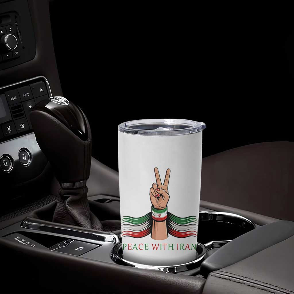 Peace With Iran Tumbler Cup Support Iranian People For Peace