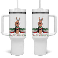 Peace With Iran Tumbler With Handle Support Iranian People For Peace