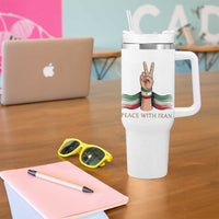 Peace With Iran Tumbler With Handle Support Iranian People For Peace