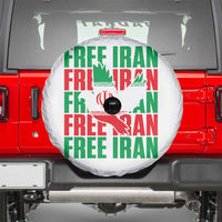 Freedom Dove Flag Spare Tire Cover Peaceful Iran Support