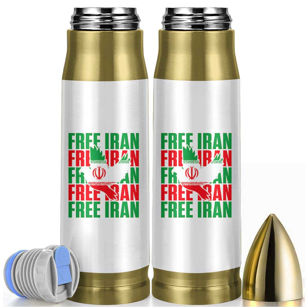 Freedom Dove Flag Bullet Tumbler Peaceful Iran Support