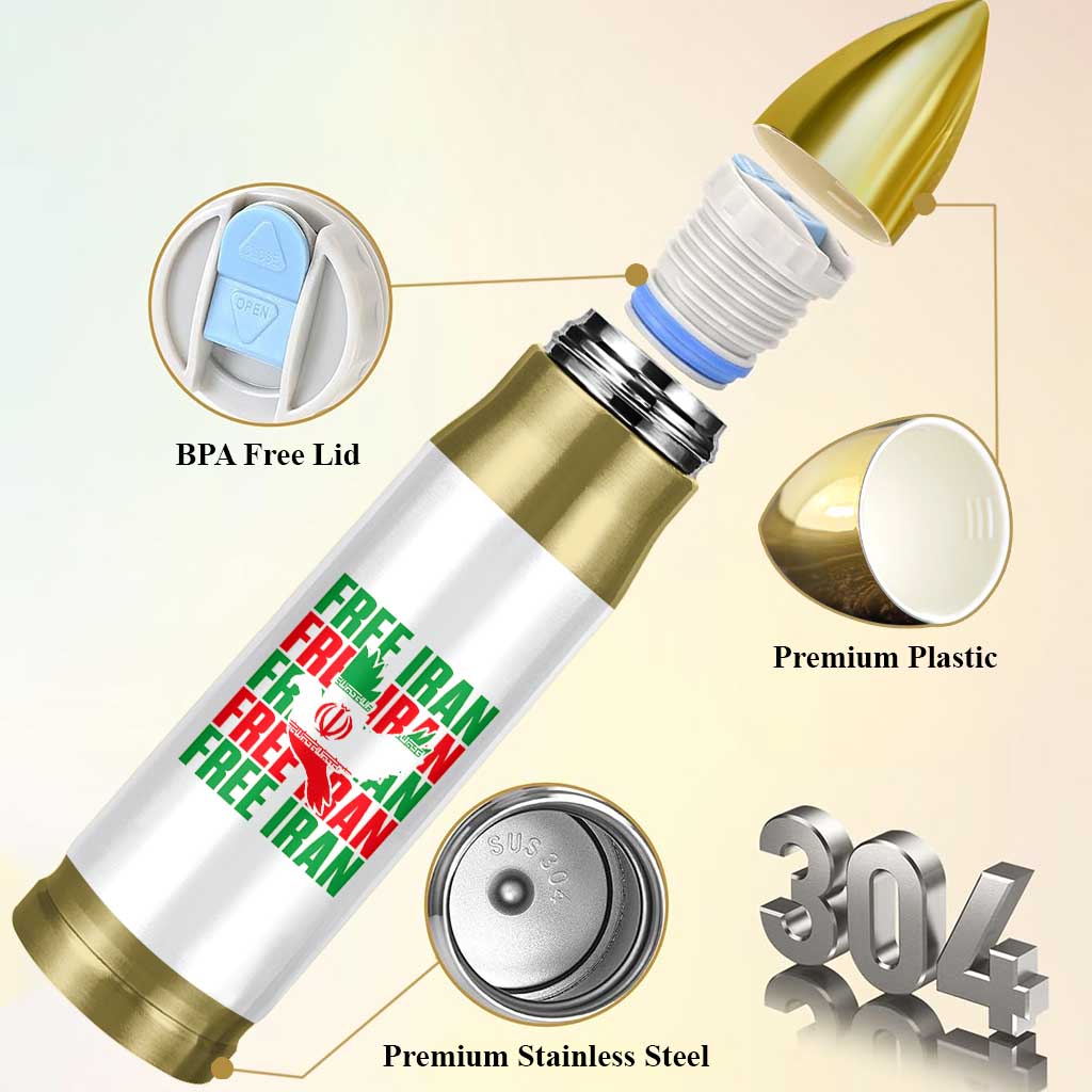 Freedom Dove Flag Bullet Tumbler Peaceful Iran Support