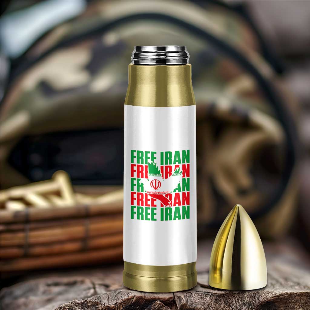Freedom Dove Flag Bullet Tumbler Peaceful Iran Support