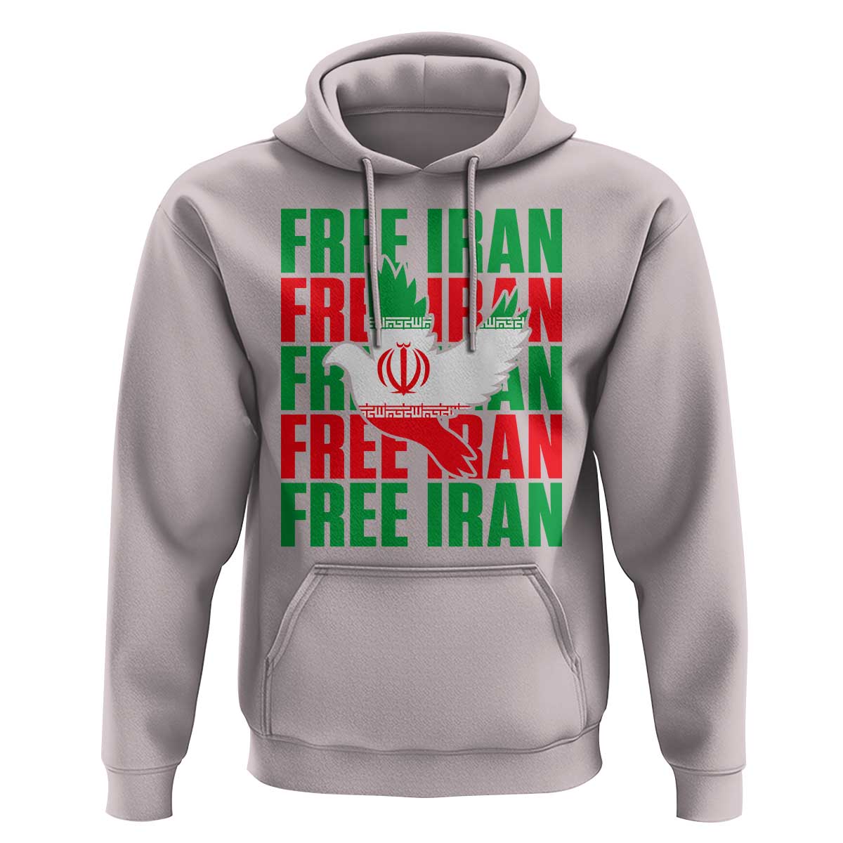 Freedom Dove Flag Hoodie Peaceful Iran Support
