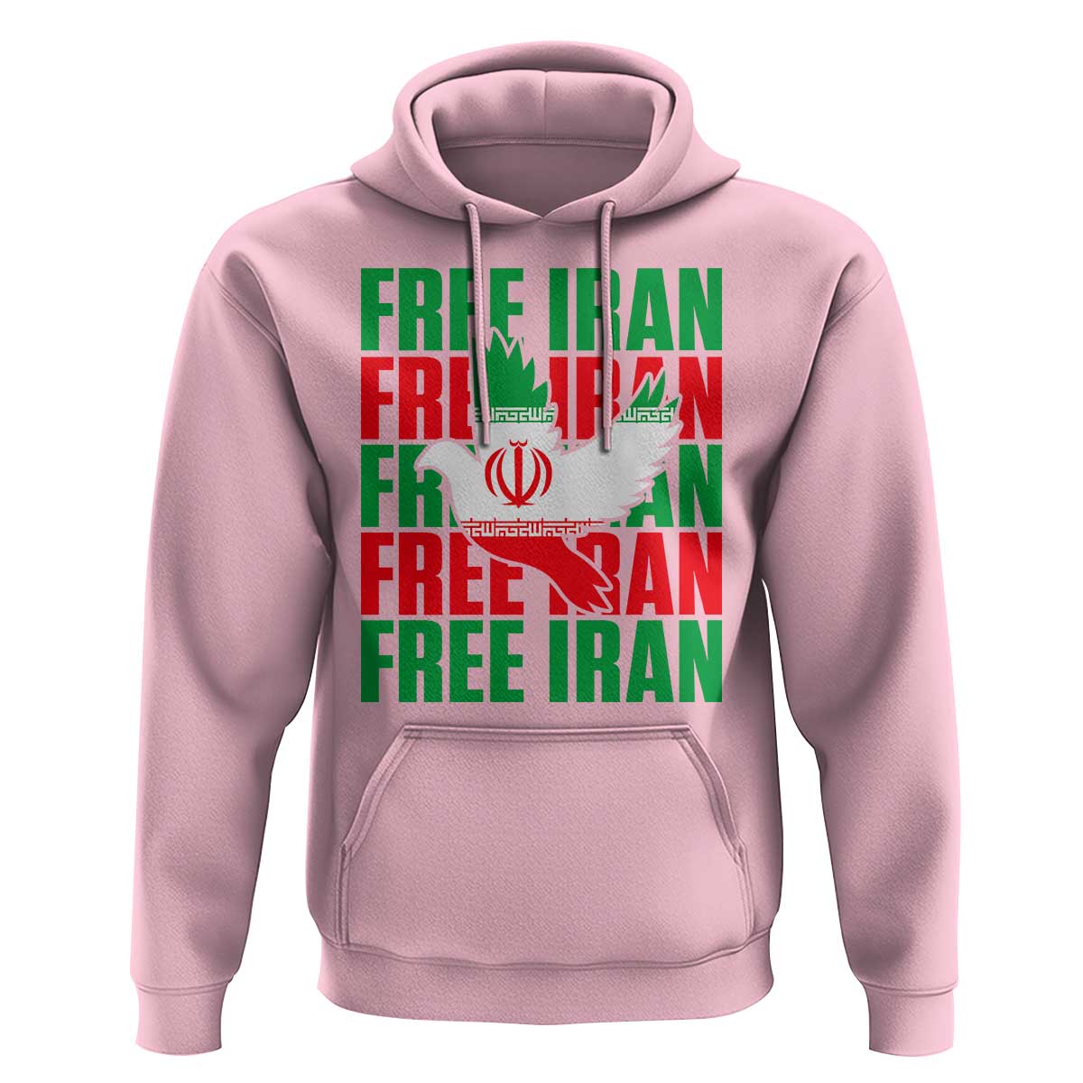 Freedom Dove Flag Hoodie Peaceful Iran Support
