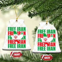 Freedom Dove Flag Ceramic Ornament Peaceful Iran Support