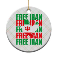 Freedom Dove Flag Ceramic Ornament Peaceful Iran Support