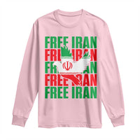 Freedom Dove Flag Long Sleeve Shirt Peaceful Iran Support