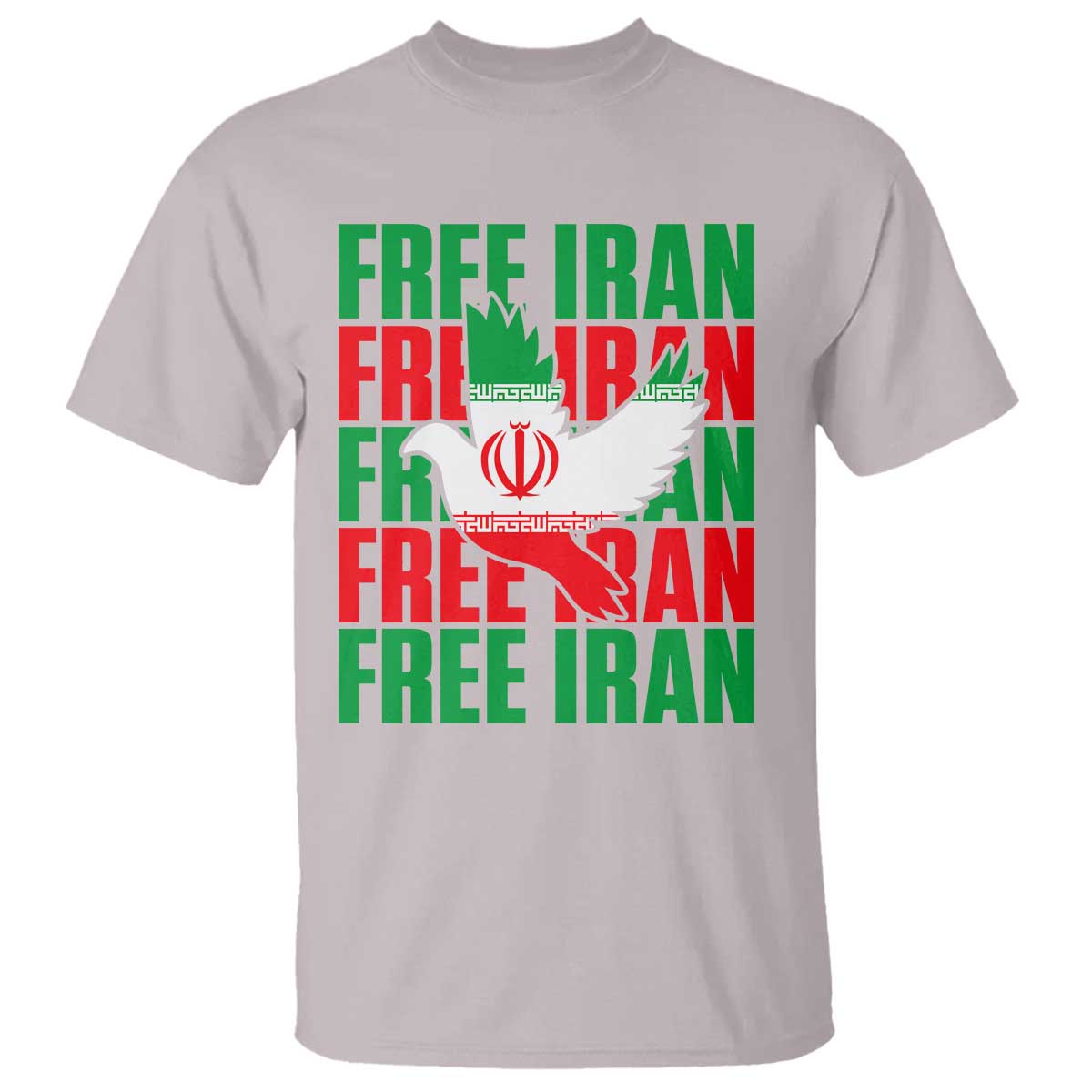 Freedom Dove Flag T Shirt Peaceful Iran Support