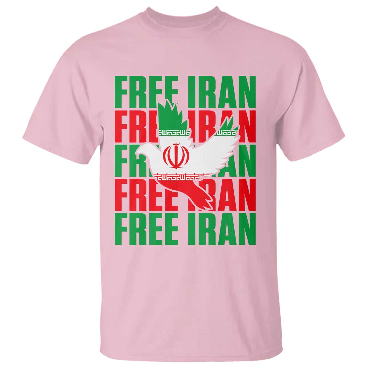 Freedom Dove Flag T Shirt Peaceful Iran Support