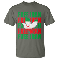 Freedom Dove Flag T Shirt Peaceful Iran Support