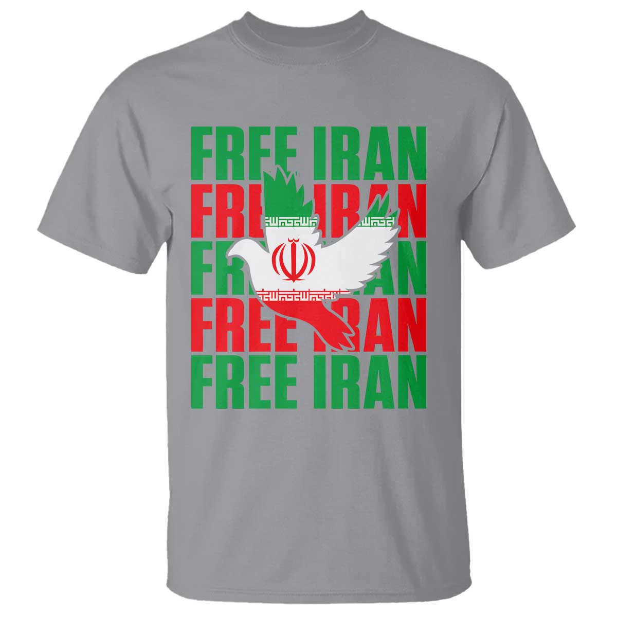 Freedom Dove Flag T Shirt Peaceful Iran Support