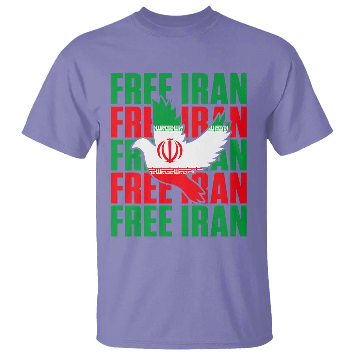 Freedom Dove Flag T Shirt Peaceful Iran Support