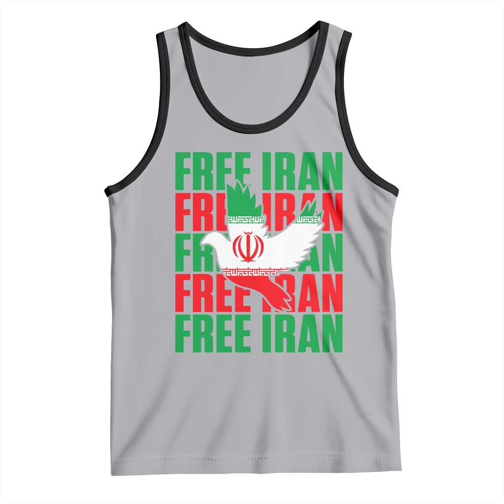 Freedom Dove Flag Tank Top Peaceful Iran Support