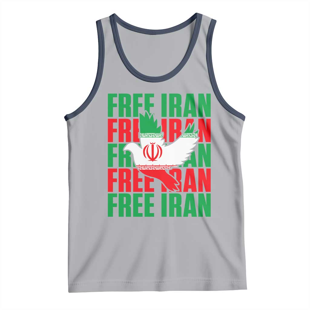 Freedom Dove Flag Tank Top Peaceful Iran Support