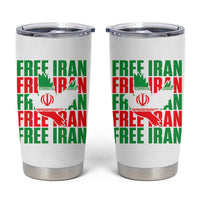 Freedom Dove Flag Tumbler Cup Peaceful Iran Support