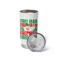 Freedom Dove Flag Tumbler Cup Peaceful Iran Support