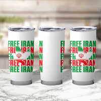 Freedom Dove Flag Tumbler Cup Peaceful Iran Support
