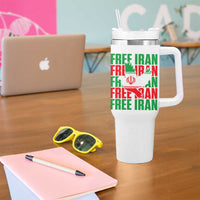Freedom Dove Flag Tumbler With Handle Peaceful Iran Support
