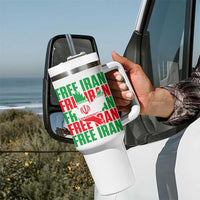Freedom Dove Flag Tumbler With Handle Peaceful Iran Support