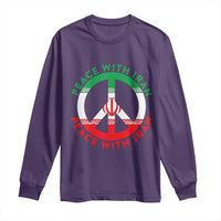 Peace With Iran Long Sleeve Shirt Not War In Middle East