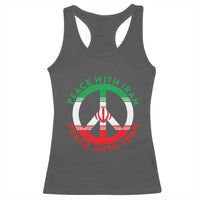 Peace With Iran Racerback Tank Top Not War In Middle East