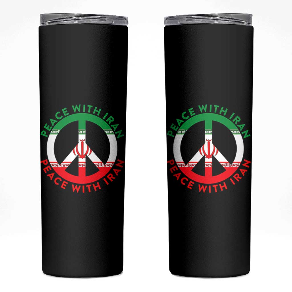 Peace With Iran Skinny Tumbler Not War In Middle East