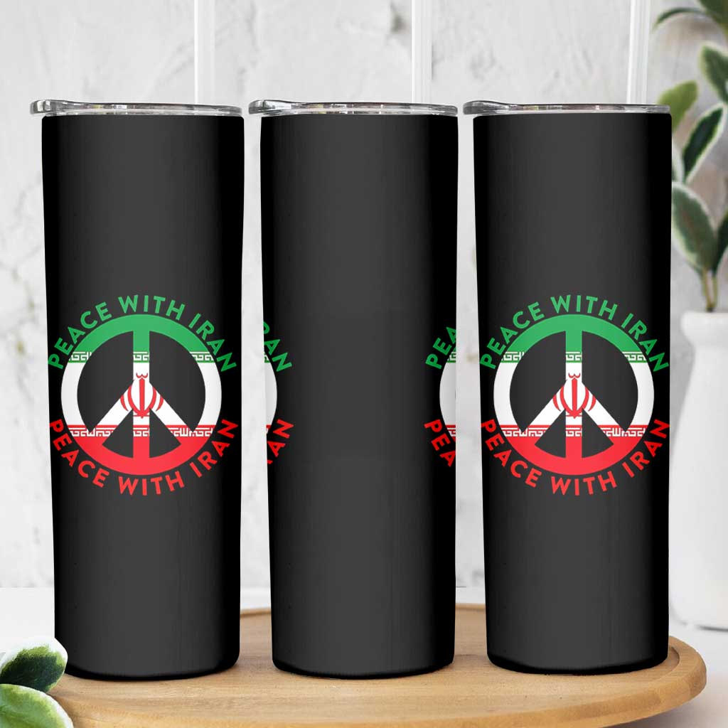 Peace With Iran Skinny Tumbler Not War In Middle East