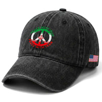 Peace With Iran Washed Cotton Baseball Cap Not War In Middle East