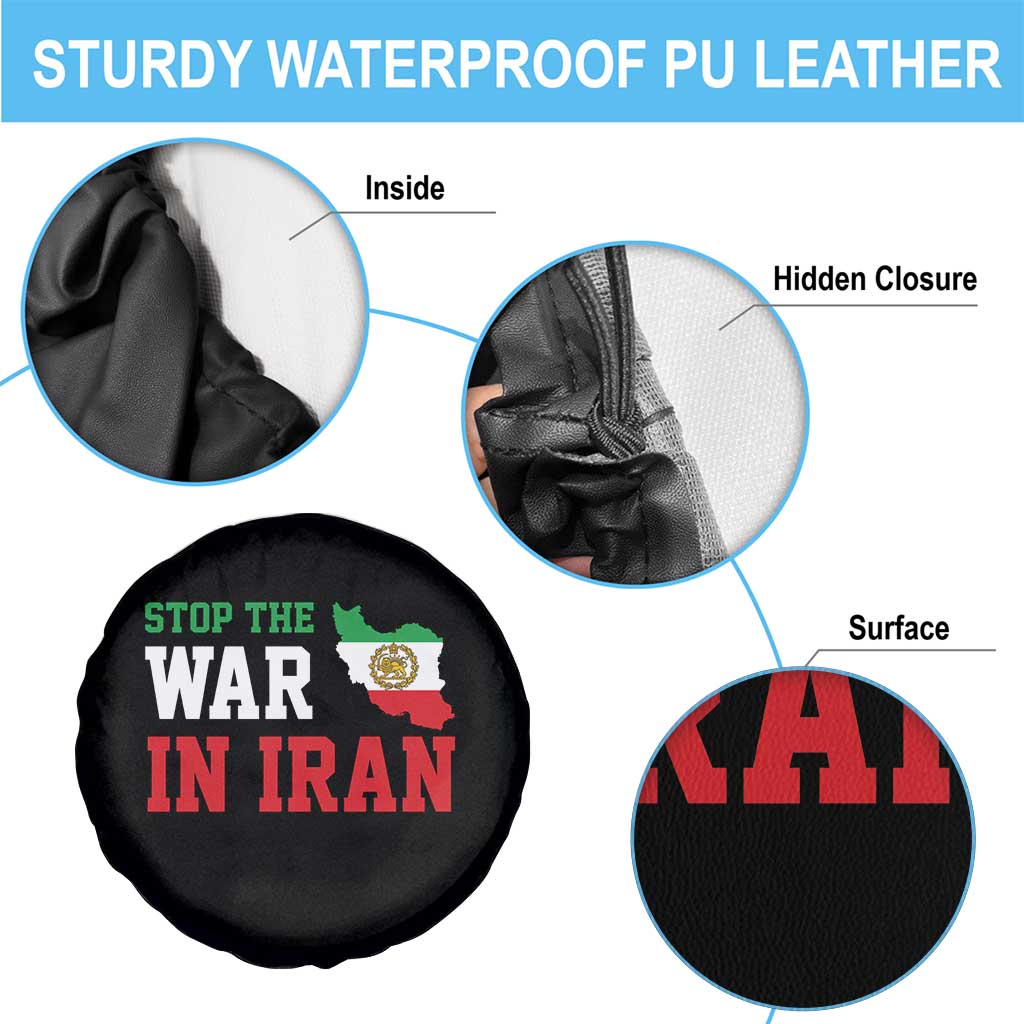 Stop The War In Iran Spare Tire Cover Iran Freedom Protest