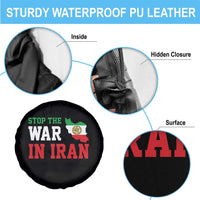 Stop The War In Iran Spare Tire Cover Iran Freedom Protest