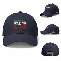 Stop The War In Iran Baseball Cap Iran Freedom Protest