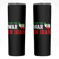 Stop The War In Iran Skinny Tumbler Iran Freedom Protest