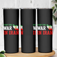 Stop The War In Iran Skinny Tumbler Iran Freedom Protest