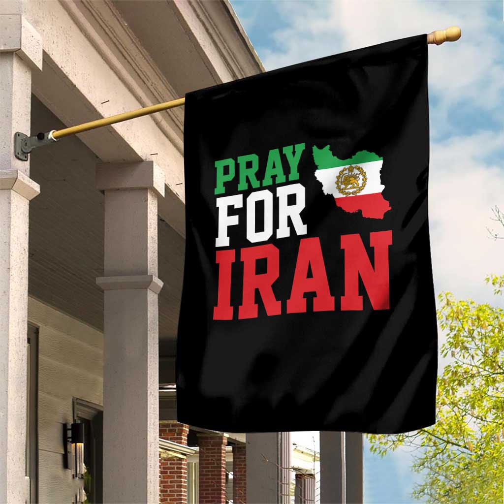 Pray For Iran Garden Flag Anti War Protest Apparel Gift