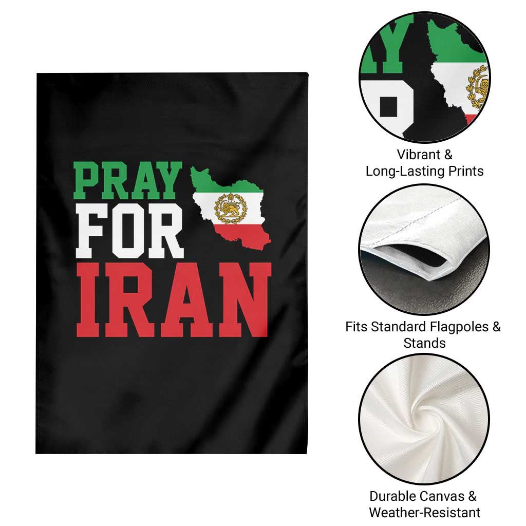 Pray For Iran Garden Flag Anti War Protest Apparel Gift