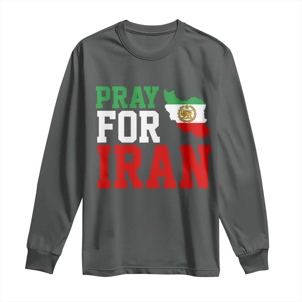 Pray For Iran Long Sleeve Shirt Anti War Protest Apparel Gift