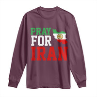 Pray For Iran Long Sleeve Shirt Anti War Protest Apparel Gift