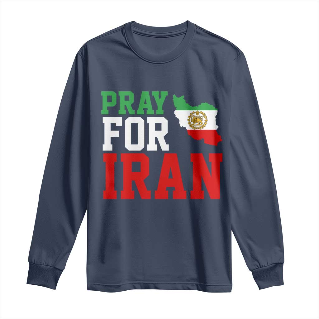 Pray For Iran Long Sleeve Shirt Anti War Protest Apparel Gift