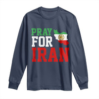 Pray For Iran Long Sleeve Shirt Anti War Protest Apparel Gift