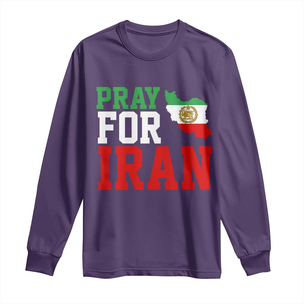 Pray For Iran Long Sleeve Shirt Anti War Protest Apparel Gift