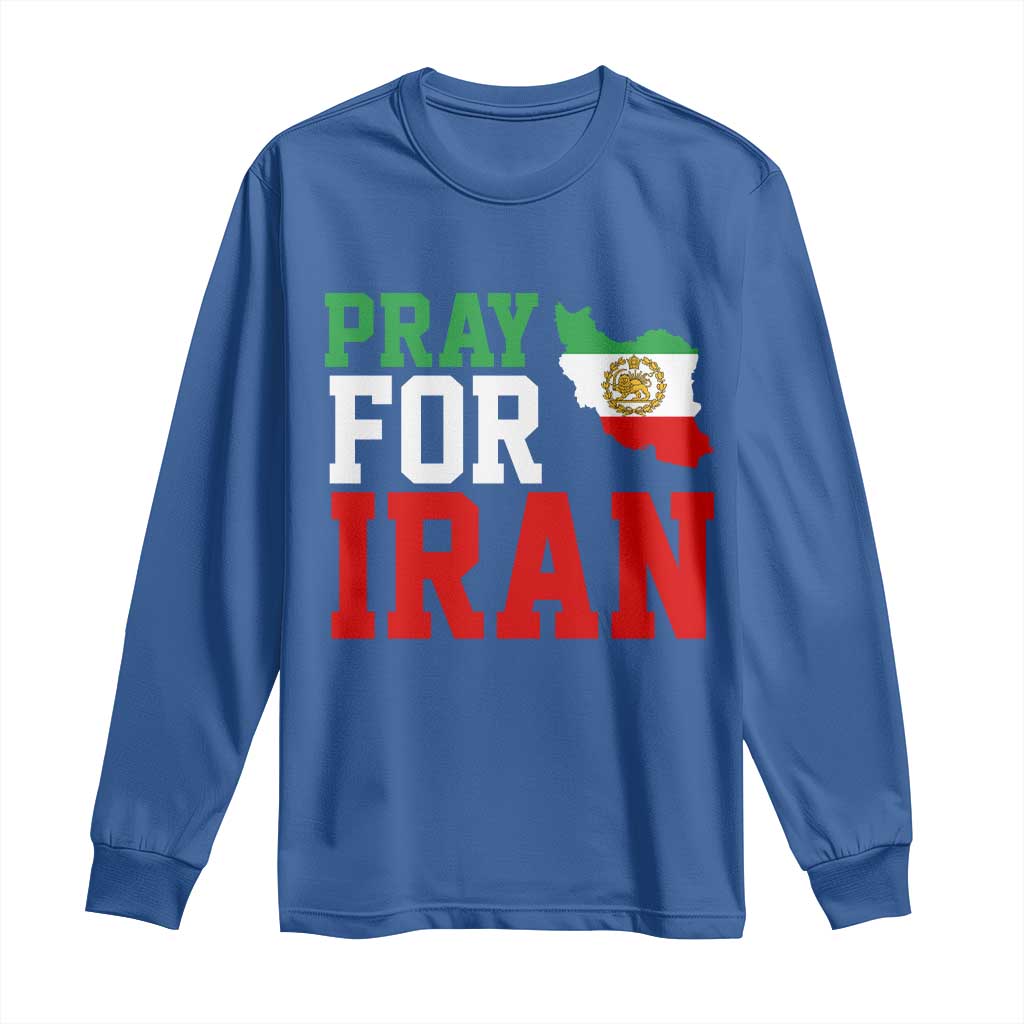 Pray For Iran Long Sleeve Shirt Anti War Protest Apparel Gift