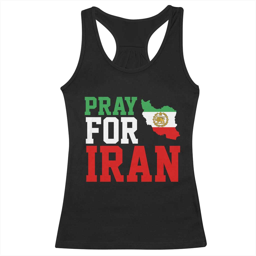 Pray For Iran Racerback Tank Top Anti War Protest Apparel Gift