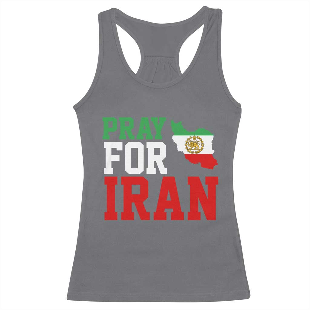 Pray For Iran Racerback Tank Top Anti War Protest Apparel Gift