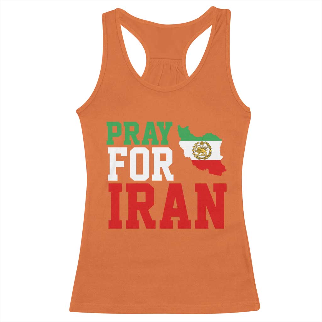 Pray For Iran Racerback Tank Top Anti War Protest Apparel Gift